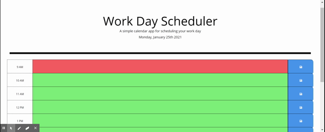 Workday Scheduler